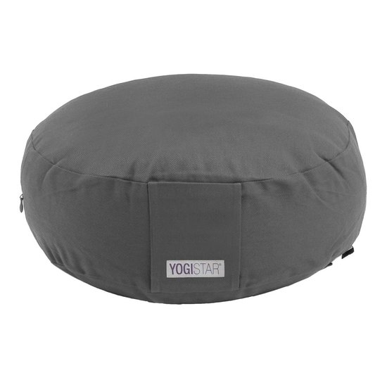 Meditatiekussen - rond graphite Meditatiekussen YOGISTAR van YOGISTAR