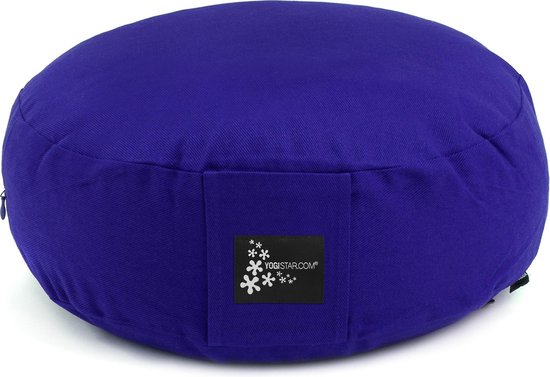 Meditatiekussen - rond royal blue Meditatiekussen YOGISTAR van MEDI