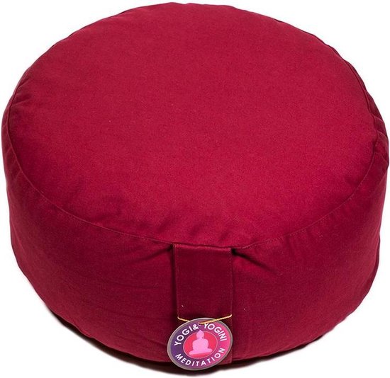 Meditatiekussen Rood extra hoog - 36 x 22 cm - 4300g van MEDI