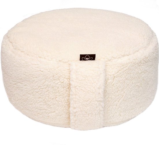 Meditatiekussen teddy rond - Lotus | Yoga kussen van Lotus