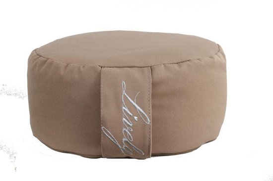 Meditatiekussen-yoga kussen -  yoga prop - yoga artikelen - yoga accessoires -biologisch boekweit- camel van Yogi & Yogini