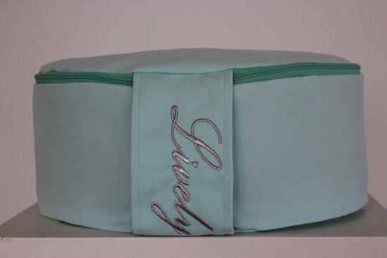 Meditatiekussen-yogakussen - yoga props - yoga artikelen - yoga accessoires - biologisch boekweit-mint groen van Pure Serenity