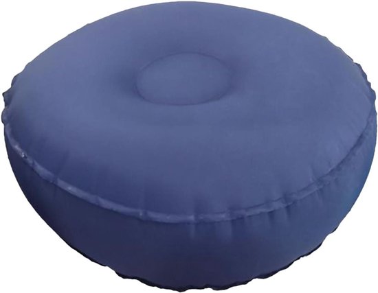 Meditatiekussen - Zitkussen Yogakussen - Ontspanning en Balans - Opblaasbaar en Antislip - 42 x 15 cm - Grijs
