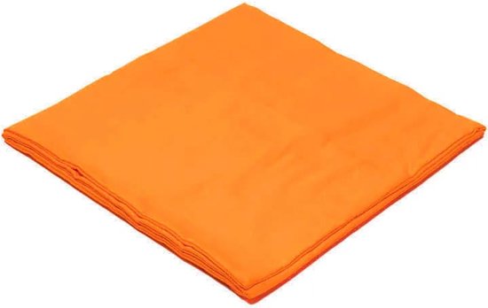 Meditatiemat hoes oranje 2e chakra - 65x65x5 - Katoen - Oranje - Biologisch van Yogi & Yogini