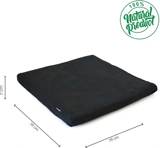 Meditatiemat │ Zabuton│ 100% Katoen │ Zwart van Beauxoretics