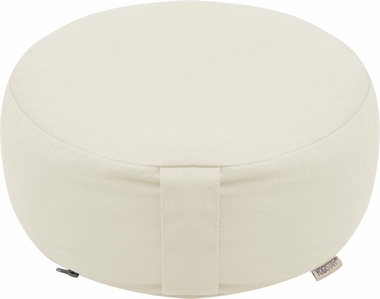 Meditation cushion - round - Dhyana ivory Meditatiekussen YOGISTAR van YOGISTAR