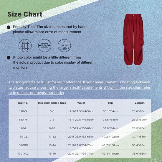 Meisjes Broek - Joggingbroek Cargo - Vrije Tijd Sport - Praktische Zakken - 65-98 cm Lengte