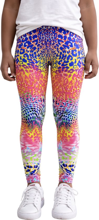 Meisjes legging - Regenboog - Kinder kleding - Positive Pants - 128/134 van Positive Pants