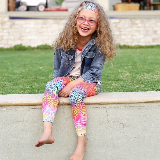 Meisjes legging - Regenboog - Kinderlegging - 122/128