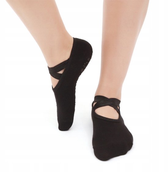 Merkloze Antislip Sokken voor Dames (Maat 35-40) - Zwart