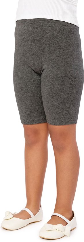 Merry Style MS-MS10-227-LE Meisjes Leggings - Sport - Vrijetijdsbroek - Kort - Katoen - Sporbroek - Yogabroek - Donker Gemêleerd - 122 van Merry Style