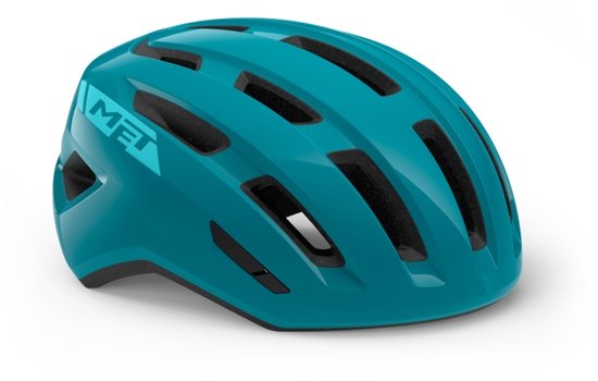 MET Miles MIPS Fietshelm Mannen & Vrouwen – Fietshelm Stadsfiets Volwassenen – E-Bike – Trekking – Maat M/L (58-61cm) – Teal Glossy (Blauw) van MET