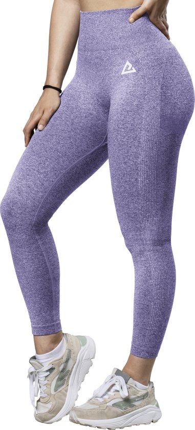 Mewave - Sportlegging paars - Dames - Sportbroek - Sportkleding - Yoga legging - Hardloopbroek - Tiktok - Fitness - Maat L van Mewave