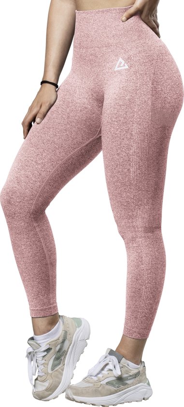 Mewave - Sportlegging roze - Dames - Sportbroek - Sportkleding - Yoga legging - Hardloopbroek - Tiktok - Fitness - Maat XL van Mewave