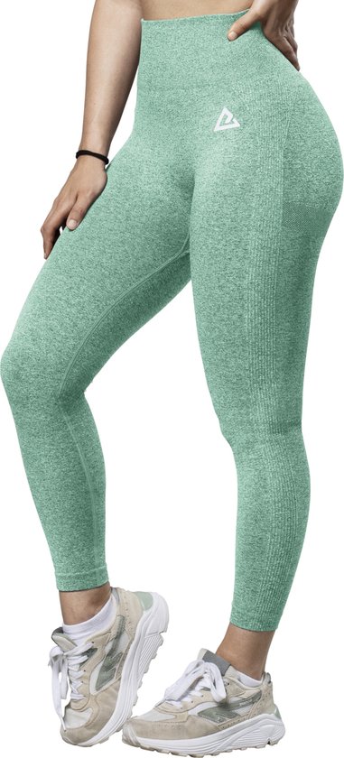 Mewave - Sportlegging turquoise - Dames - Sportbroek - Sportkleding - Yoga legging - Hardloopbroek - Tiktok - Fitness - Maat S van Mewave