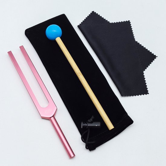 MI432 Hz stemvorkset, 432 Hz stemvorkchakra, stemvork voor DNA-hersteltherapie, stemvork voor geluidstherapie voor stressverlichting (roze) van Merkloos