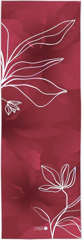 Microfiber Yogahanddoek - Yoga Tapijt Yogamat Maat (Iris) yoga handdoek antislip van Evermeadow