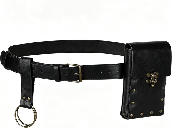 Middeleeuwse riem met tasje - PU-leer - verstelbaar - perfect voor cosplay - ShopVlot