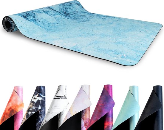 Milieuvriendelijke Antislip Fitness- en Yogamat van Natuurlijk Rubber - 183x68 cm met Draagriem