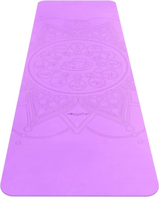 Milieuvriendelijke Yogamat voor Volwassenen - Uniseks - Paars - Ideaal voor Yoga Sessies