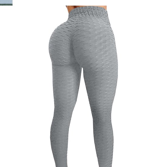 Miresa - Sexy Sportleggings / Fitness & Yoga High Waist Leggings – Grijs - Maat S van Miresa