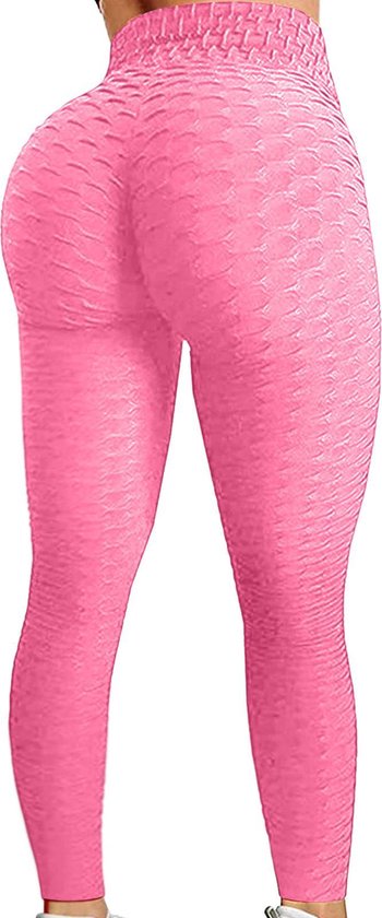 Miresa - Sexy Sportleggings / Fitness & Yoga High Waist Leggings – Roze - Maat S van Miresa
