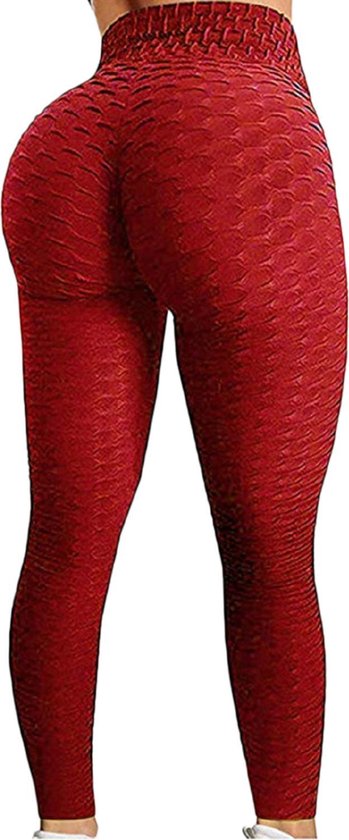 Miresa - Sexy Sportleggings / Fitness & Yoga Leggings - Rood - Maat S van Miresa