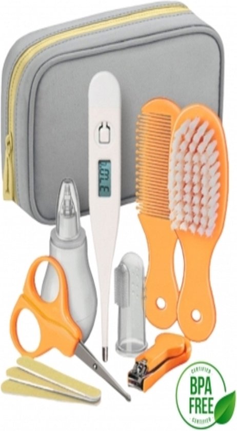 Mobiclinic BC-100 -Baby Verzorgingsset - Babybadset - 8 producten - Handig Baby Geschenkset - Babyshower - Manicureset - reistasje - Kraamcadeau - Meisje - Baby van Mobiclinic
