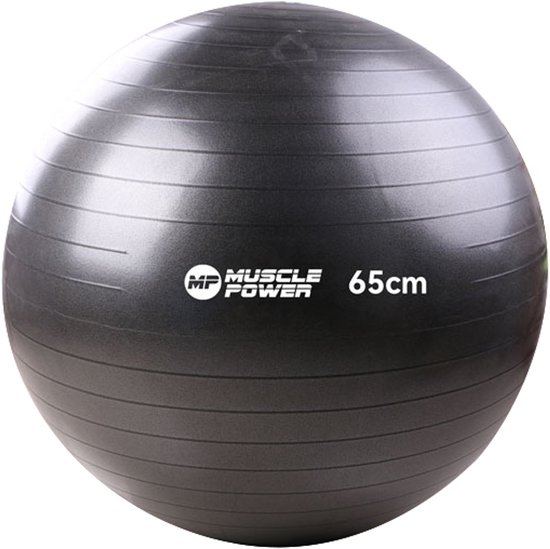 MPOK1204 Gymnastiekbal anti-burst 65 cm zwart