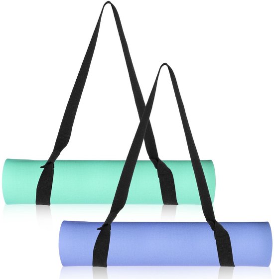 MTTProducts - Yoga Mat Strap - Draagriem voor Yogamat - Verstelbaar en Multifunctioneel - Zwart - Ideaal voor Yogabeoefening - Geschikt voor Volwassenen