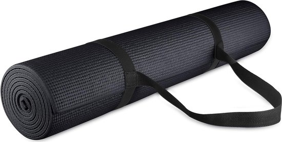 Multifunctionele 1/4-inch (36 cm) hoge dichtheid anti-scheur oefening yogamat met draagriem en optionele yogablokken in meerdere kleuren van Merkloos