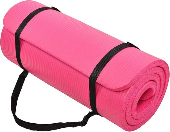 Multifunctionele Extra Dikke Yoga- en Oefenmat - 180 cm x 60 cm - Antislip en Lichtgewicht van Merkloos