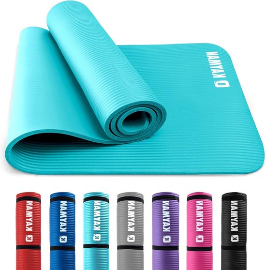 Multifunctionele yogamat - extra dikke schuimrubberen oefenmatten voor pilates, stretching, weerstandstraining - thuis- en sportuitrusting Yoga mat van BalanceFrom