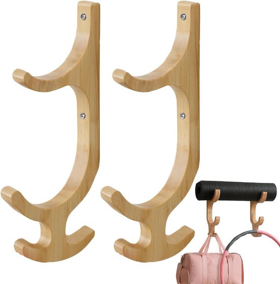 Muur Yoga Mat Houder - Workout Apparatuur Organizer, Yoga Mat Houder Rack voor Muur - voor Springen Touwweerstand Band Gym Thuis Woonkamer Dorm Appartement Slaapkamer