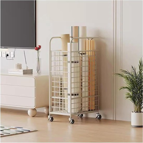 Muurbevestiging Yoga Rek - Opbergrek Fitness - Sport Spullen Opbergen - Multifunctioneel Ontwerp - 40 x 24 x 70 cm