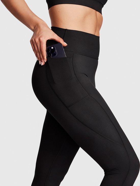 Mygainz Dena High Waisted Sportlegging Met Zakken - Zwart