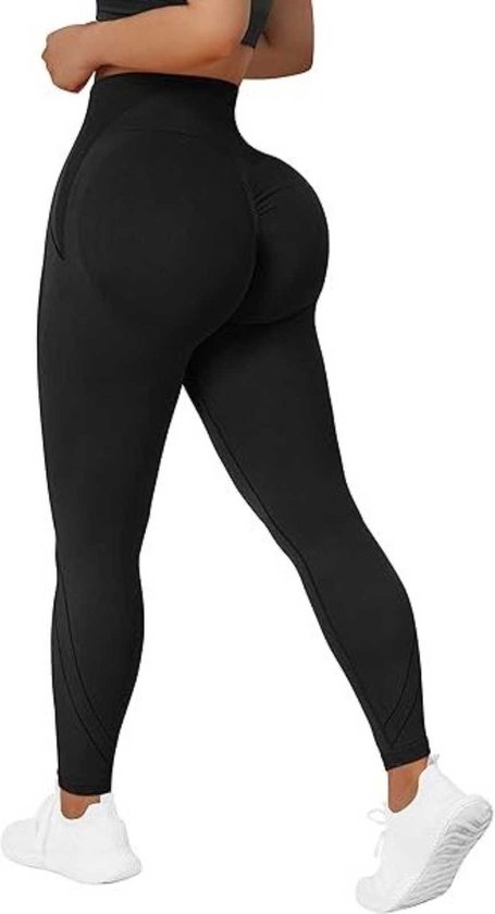 Naadloze Sportleggings voor Vrouwen - Taille Accentuerende - Billen Liften - Compressie Fitness Broek - Squat-Proof - Ultra-Stretch - Boterzacht Materiaal - Ideaal voor Yoga, Hardlopen, Workout - Naadloos Design - Maat L van Merkloos