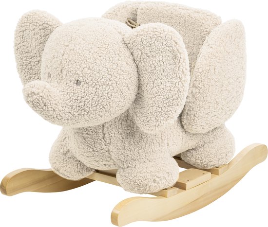 Nattou olifant Teddy - schommelpaard - Hobbelpaard - 59 cm - Ecru van N/A