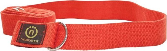 Natural fitness Yoga Sling Strap (hennep) - rood van The Realignment