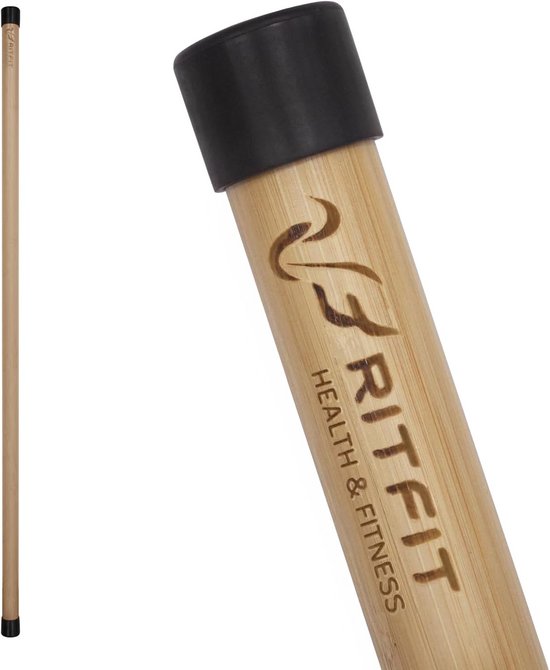 Natuurlijke Bamboe Yogastok 1,5 m voor Stretching en Flexibiliteit