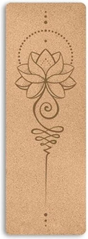 Natuurlijke Yogamat - Fitnessmat Oefenmat - Yoga en Fitness - Antislip Kurk Oppervlak - 183 x 63 cm - Niet gespecificeerd