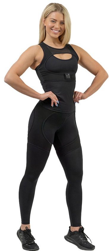 Nebbia Intense Mesh Leggings Met Hoge Taille Zwart XS Vrouw van NEBBIA