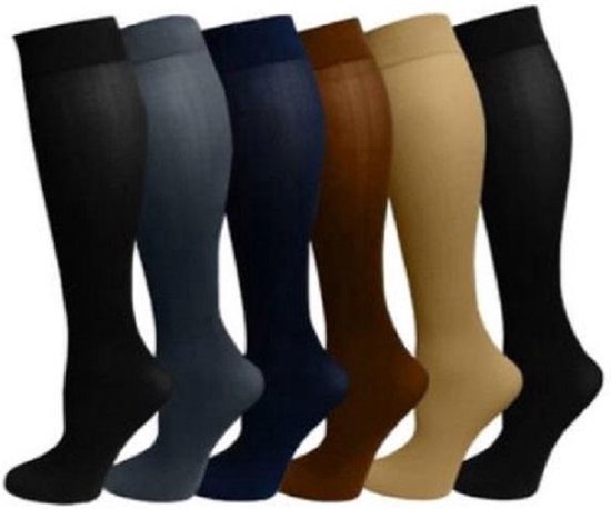 New Age Devi - 1 Paar Bruine Miracle Socks Unisex Compressie Sokken - Maat 41-46 van Merkloos
