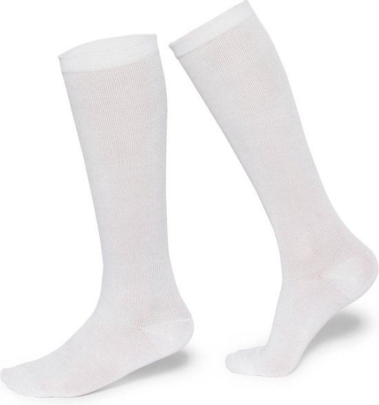 New Age Devi - 1 Paar Witte Unisex Compressie Sokken - Miracle Socks - Maat 36-41 van New Age Devi