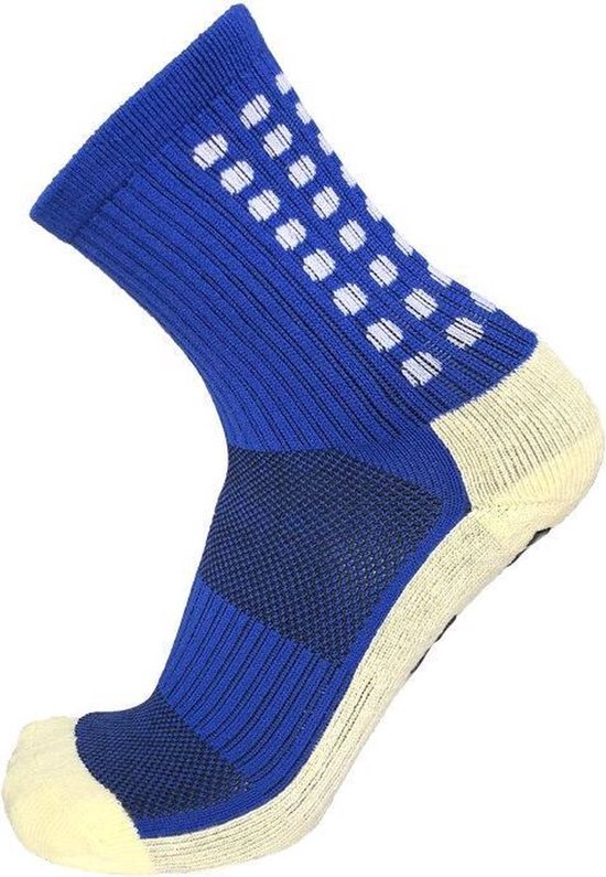 New Age Devi - Gripsokken - Voetbal - Blauw - Sportsokken - Grip - One Size - Anti Blaren - Compressie - Prestatieverhogend - Tennis - Hardlopen - Handbal - Sporten - Fitness - Tennissokken