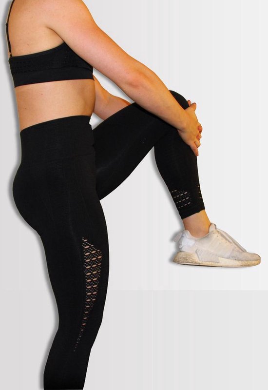 New Age Devi - Highwaist Fitness/Yoga Legging - Sport Legging Stretch - Squat Proof - Zwart - Small van New Age Devi
