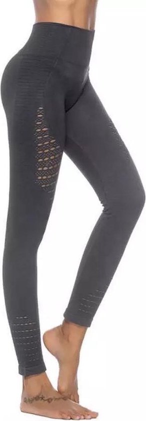 New Age Devi - Yoga legging - Highwaist - Sport legging Stretch - Squat proof - Zwart - Large van New Age Devi