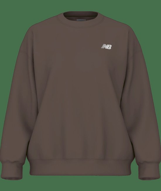 NEW BALANCE - sport essentials french terry crew w - Sweater dames - Donkergroen van New Balance