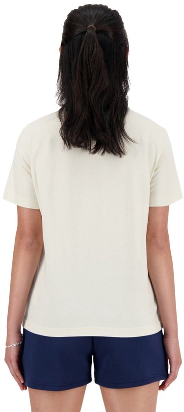 NEW BALANCE - sport essentials jersey t-shirt w - Sport t-shirt korte mouw dames - Off White