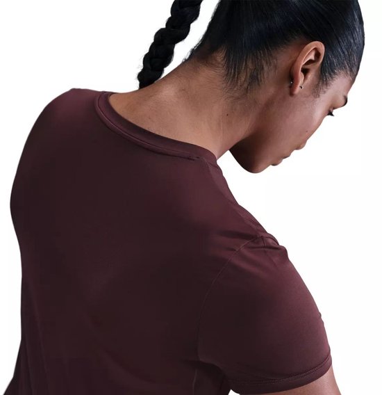 NIKE - one classic women's dri-fit sh - Training t-shirt korte mouw dames - Oranje van Merkloos